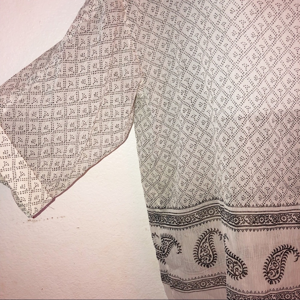 H&M Sheer Top w/paisley bottom - Picture 2 of 4